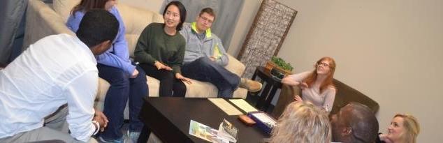 group of students in a counseling room